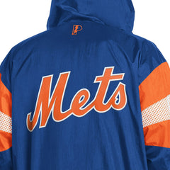 New York Mets Pro Player Legacy Lightweight Full-Zip Hooded Jacket - Royal/Orange - MLB on Sale