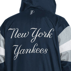 New York Yankees Pro Player Legacy Lightweight Full-Zip Hooded Jacket - Navy/Gray - MLB Sale