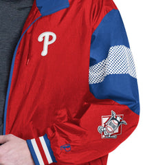 Philadelphia Phillies Pro Player Legacy Lightweight Full-Zip Hooded Jacket - Red/Royal - MLB Sale