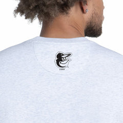 Baltimore Orioles Starter Face of Ice Blue French Terry Sweatshirt - Gray - MLB Discount