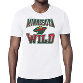 Minnesota Wild Starter Comic Style Team Graphic T-Shirt - White - NHL 203639602