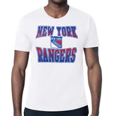 New York Rangers Starter Comic Style Team Graphic T-Shirt - White - NHL 203639604