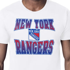 New York Rangers Starter Comic Style Team Graphic T-Shirt - White - NHL 203639604