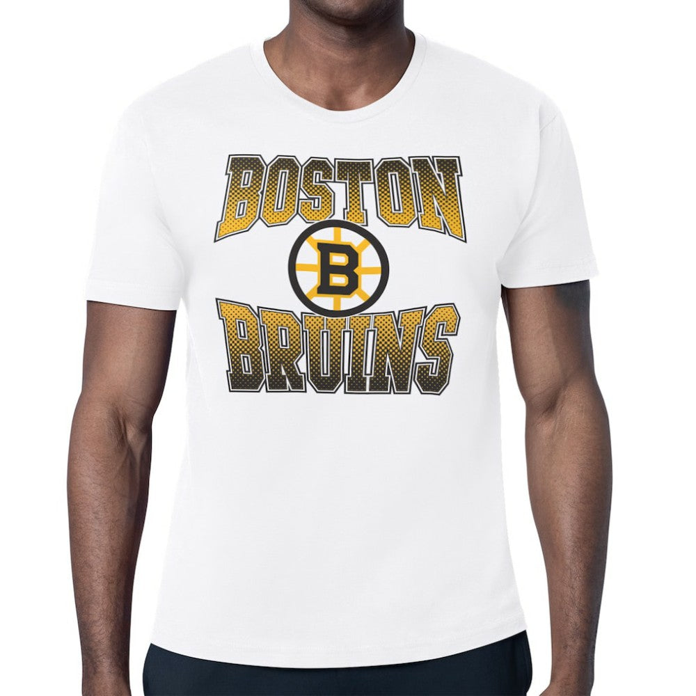 Boston Bruins Starter Comic Style Team Graphic T-Shirt - White - NHL 203639608