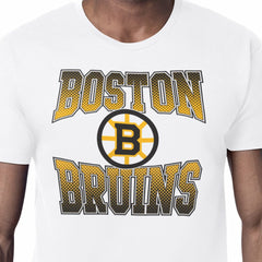 Boston Bruins Starter Comic Style Team Graphic T-Shirt - White - NHL 203639608
