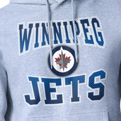 Winnipeg Jets Starter Comic Style Team Graphic Hoodie - Gray - NHL 203639611