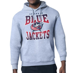 Columbus Blue Jackets Starter Comic Style Team Graphic Hoodie - Gray - NHL 203639614