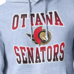Ottawa Senators Starter Comic Style Team Graphic Hoodie - Gray - NHL 203639630