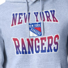 New York Rangers Starter Comic Style Team Graphic Hoodie - Gray - NHL 203639634