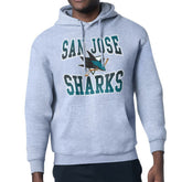 San Jose Sharks Starter Comic Style Team Graphic Hoodie - Gray - NHL 203639636