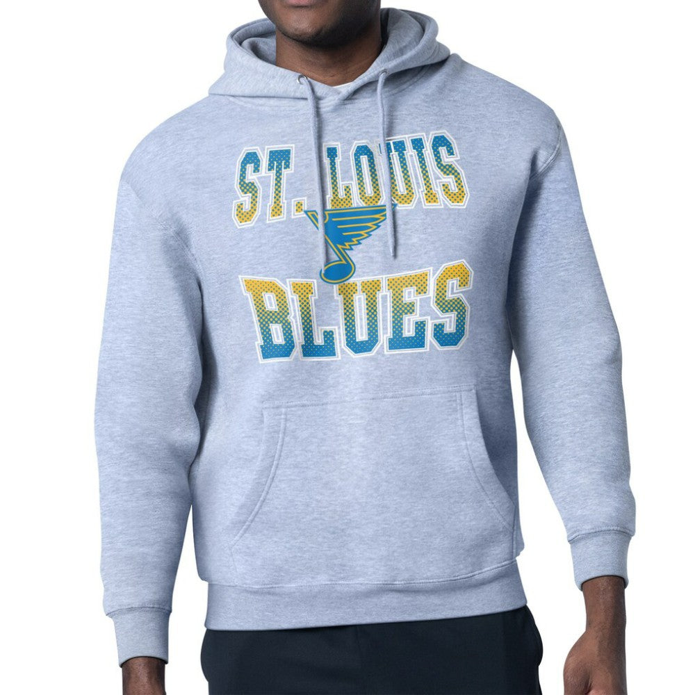 St. Louis Blues Starter Comic Style Team Graphic Hoodie - Gray - NHL 203639639