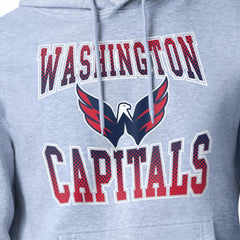 Washington Capitals Starter Comic Style Team Graphic Hoodie - Gray - NHL 203639642
