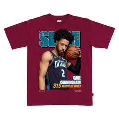 Cade Cunningham Detroit Pistons SLAM Unisex Cover T-Shirt Maroon