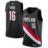 Yang Hansen Portland Trail Blazers Unisex Swingman Jersey Icon Edition Black | Nike US
