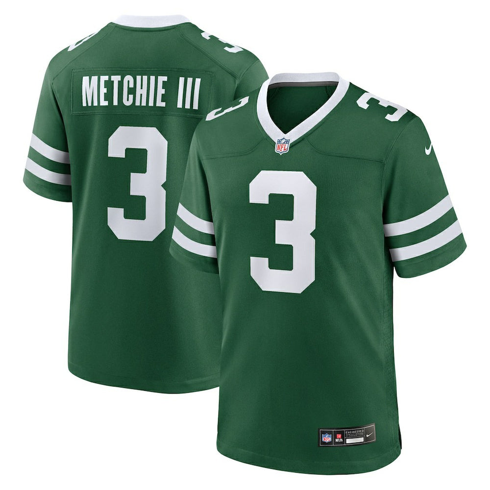 Nike John Metchie III New York Jets Team Game Jersey Legacy Green