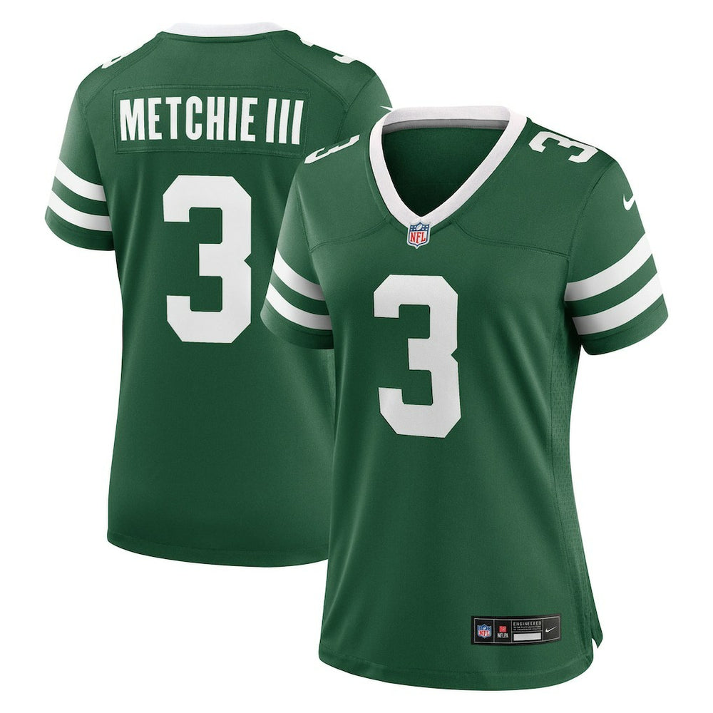Nike John Metchie III New York Jets Women's Team Game Jersey Legacy Green