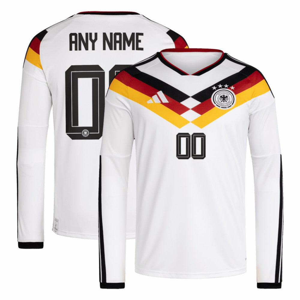 Germany National Team FIFA x World Cup 2026 Home Replica Long Sleeve Custom Jersey White - Adidas Discount