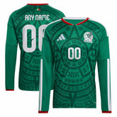Mexico National Team 2026 Home Replica Long Sleeve Custom Jersey Green - Adidas cheap