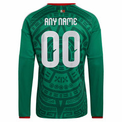 Mexico National Team 2026 Home Replica Long Sleeve Custom Jersey Green - Adidas cheap