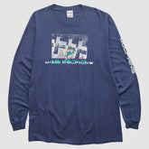 Fanatics Miami Dolphins 2000s Long Sleeve T-shirt Navy Vintage