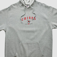 Fanatics Kansas City Chiefs NFL 2000s Hooded Pullover Sweatshirt Heather Gray Vintage
