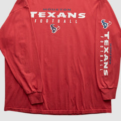 Fanatics Houston Texans NFL 2000s Long Sleeve T-shirt Red Vintage