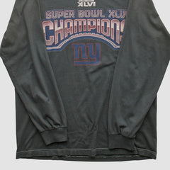 Fanatics New York Giants 2012 Long Sleeve T-shirt Black Vintage