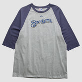 Milwaukee Brewers Majestic 2000s T-shirt - Gray - 2XVintage - Fanatics Online