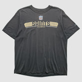 Fanatics New Orleans Saints Reebok 2000s T-shirt Black Vintage