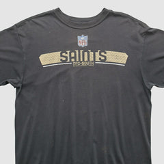 Fanatics New Orleans Saints Reebok 2000s T-shirt Black Vintage