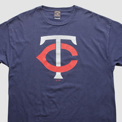 Minnesota Twins Majestic 2000s T-shirt - Navy - Vintage - Fanatics Discount