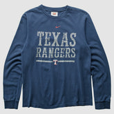 Texas Rangers Nike 2000s Long Sleeve T-shirt - Navy - XXVintage - Nike Discount