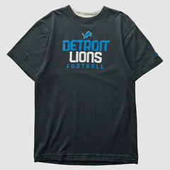 Fanatics Detroit Lions Reebok 2000s T-shirt Black Vintage