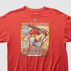 Bryce Harper Majestic 2012 T-shirt - Red - Vintage - Fanatics Discount