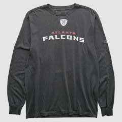 Fanatics Atlanta Falcons Reebok 2000s Long Sleeve T-shirt Charcoal Vintage