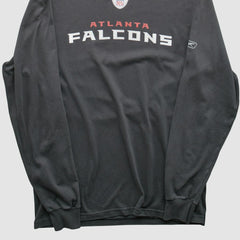 Fanatics Atlanta Falcons Reebok 2000s Long Sleeve T-shirt Charcoal Vintage
