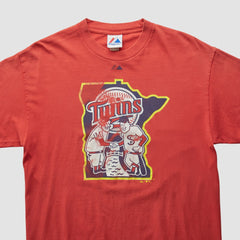 Minnesota Twins Majestic 2010 T-shirt - Red - Vintage - Fanatics Sale