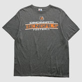 Fanatics Cincinnati Bengals Majestic 2010s T-shirt Dark Heather Gray Vintage