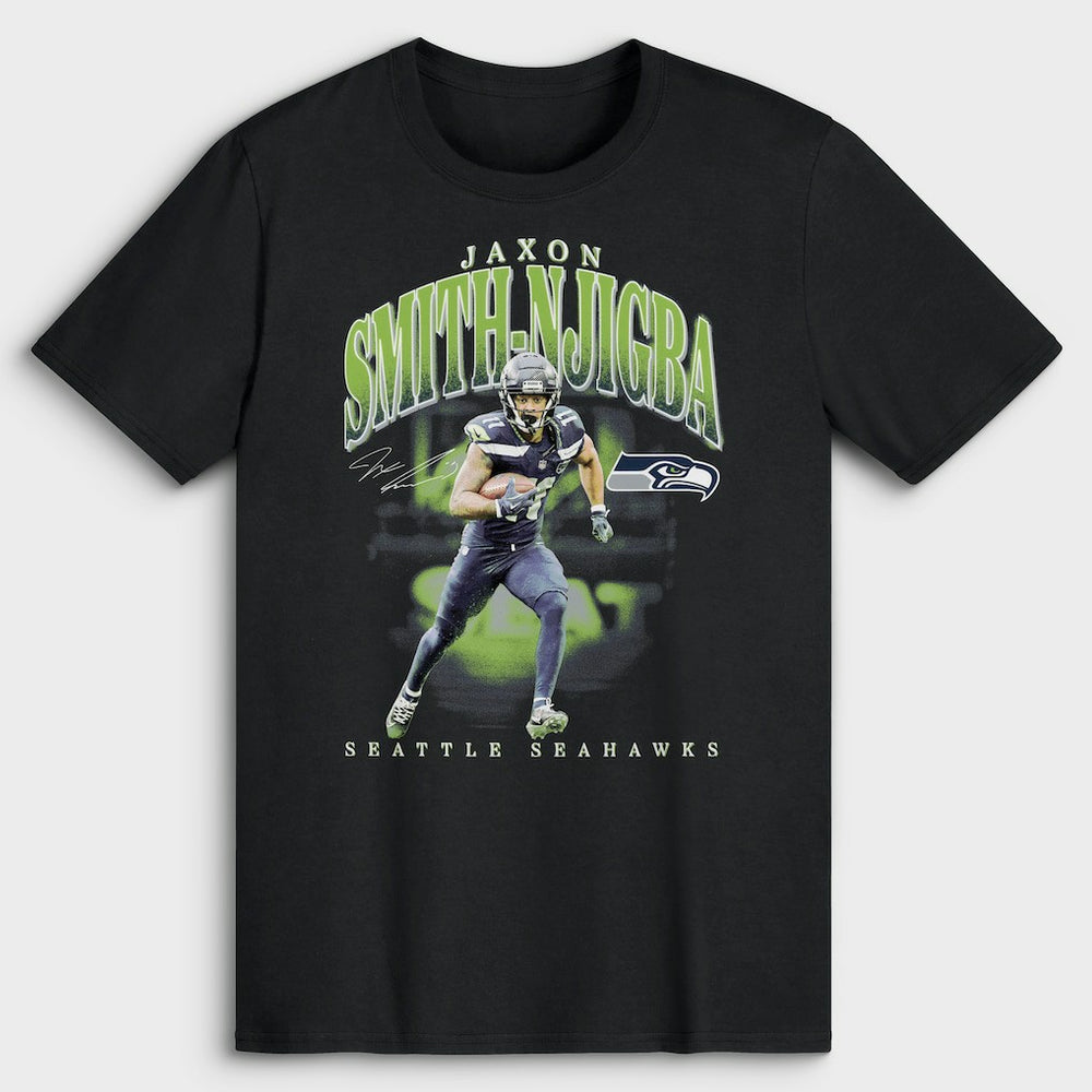 Jaxon Smith-Njigba Seattle Seahawks Big & Tall Player Hype T-Shirt Black