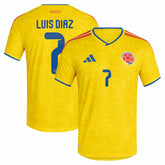 Luis Diaz Colombia National Team 2026 Home Jersey Yellow - Adidas for sale