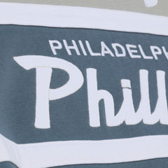 Philadelphia Phillies Mitchell & Ness Cooperstown Collection Thunderstorm Head Coach Hoodie - Gray - Mitchell & Ness Sale
