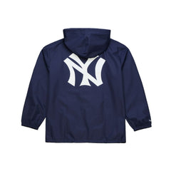 New York Yankees Mitchell & Ness Full-Snap Hooded Coaches Jacket - Navy - Mitchell & Ness on Sale