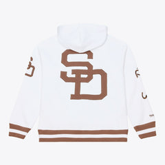 San Diego Padres Mitchell & Ness Cooperstown Collection Fleece Hoodie - White - Mitchell & Ness Sale