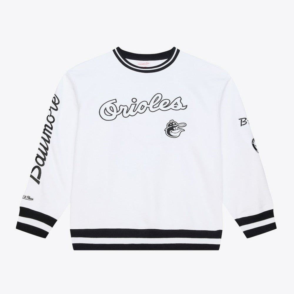 Baltimore Orioles Mitchell & Ness Arctic Fleece Sweatshirt - White - Mitchell & Ness Discount