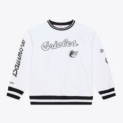 Baltimore Orioles Mitchell & Ness Arctic Fleece Sweatshirt - White - Mitchell & Ness Discount