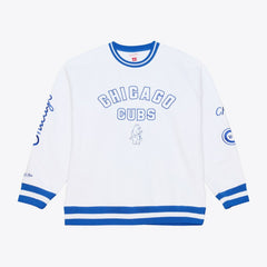 Chicago Cubs Mitchell & Ness Arctic Fleece Sweatshirt - White - Mitchell & Ness Discount