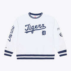 Detroit Tigers Mitchell & Ness Arctic Fleece Sweatshirt - White - Mitchell & Ness Sale