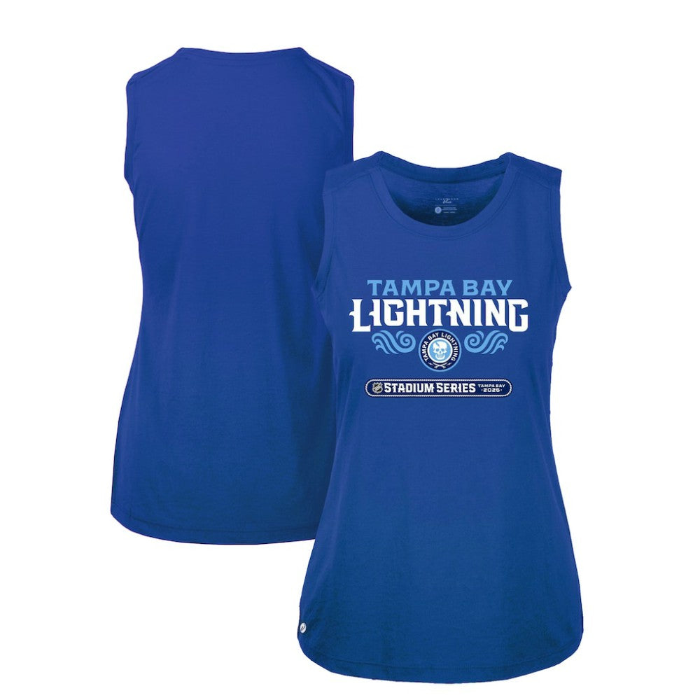 Tampa Bay Lightning Levelwear Women's 2026 NHL Stadium Series Macy Tank Top - Blue - NHL 203659136