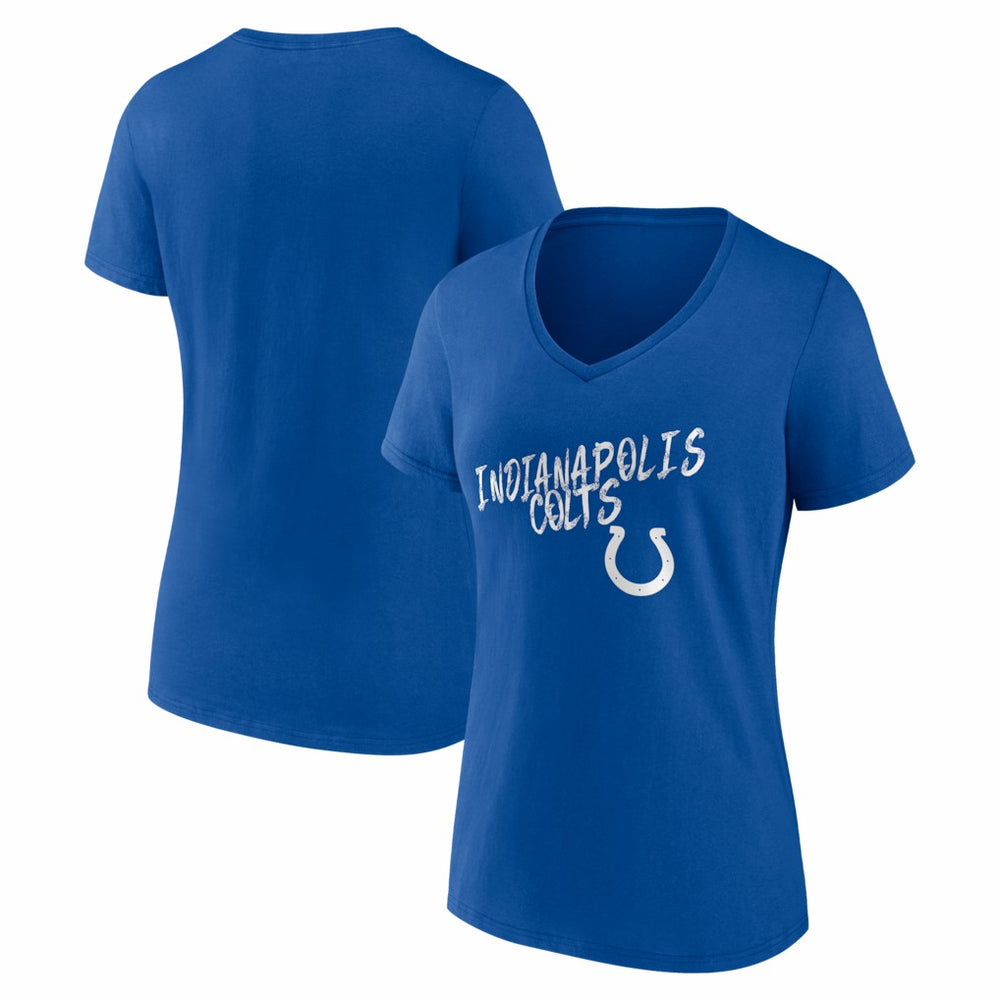 Indianapolis Colts Women's Hustle V-Neck T-Shirt Royal