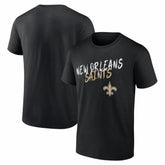 New Orleans Saints Hustle T-Shirt Black
